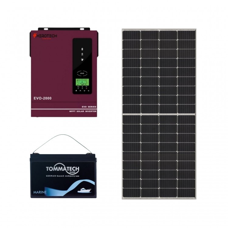 Solar Sanal Market 2 kW Karavan Solar Paket