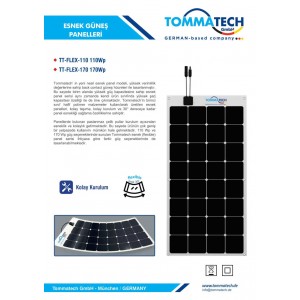 Tommatech 170 Watt Esnek Panel