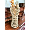 Bambu Çubuk Vazo / Doğal Ahşap Vazo / Dekoratif Bambu Çiçeklik (38 CM)