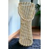 Bambu Çubuk Vazo / Doğal Ahşap Vazo / Dekoratif Bambu Çiçeklik (38 CM)