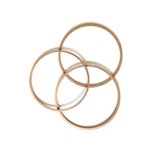 3'lü 40 Cm Mdf Halka Vidasız Makrome Kasnak Düş Kapanı
