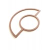 yarım halkalı makrome kasnak ham mdf 30 cm