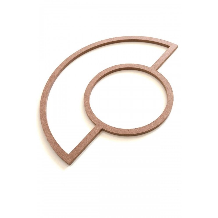 yarım halkalı makrome kasnak ham mdf 30 cm