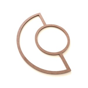 yarım halkalı makrome kasnak ham mdf 30 cm
