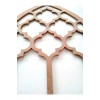 Damask Desen Hint Penceresi, Ayna Penceresi 45x70 Ham Mdf Boyanabilir
