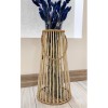 Bambu Çubuk Uzun Halatlı Dekoratif Vazo 38 Cm