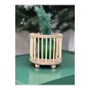 Bambu mumluk mini fener dekoratif mumluk 12 cm