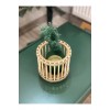 Bambu mumluk mini fener dekoratif mumluk 12 cm