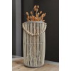Bambu Vazo / Ahşap Vazo / Çiçeklik / Dekoratif uzun fener mumluk 38 cm
