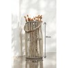 Bambu Vazo / Ahşap Vazo / Çiçeklik / Dekoratif uzun fener mumluk 38 cm