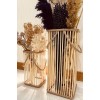 Bambu Vazo 2'li Set / Ahşap Vazo / Çiçeklik / Dekoratif uzun fener mumluk 38-24 cm