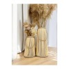Bohem Stil Bambu Ikili Vazo Seti / Ahşap Pampas Vazo (39-25 CM)
