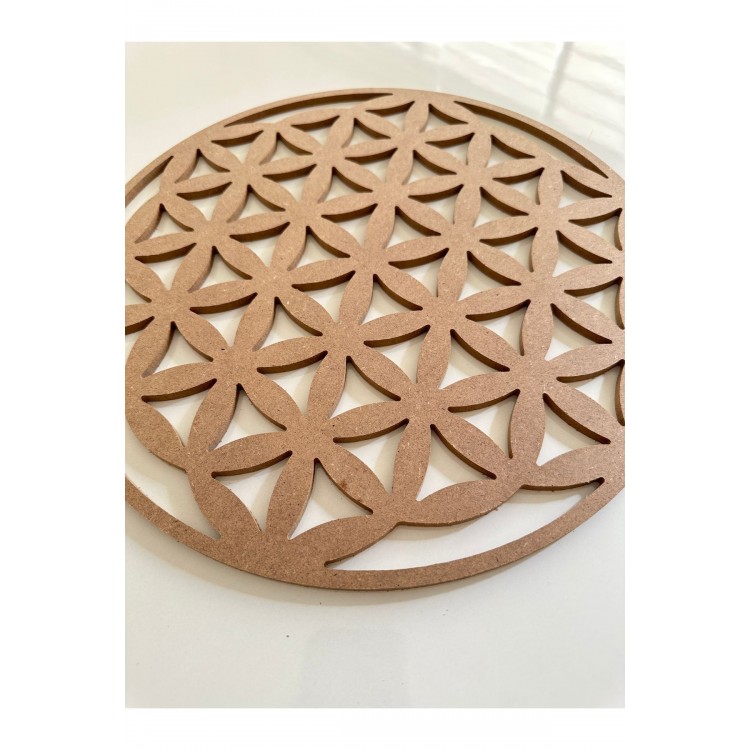 Yaşam Çiçeği boyanabilir ham mdf 6 mm 35 cm
