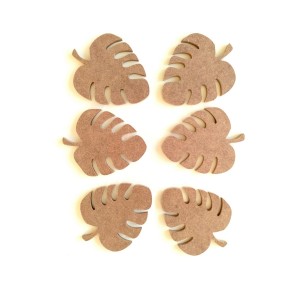 6 Lı Mini Yaprak Deve Tabanı 6 Mm Boyanabilir Mdf
