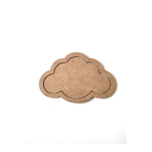 2'li Bulut Seti Ham Mdf Boyanabilir 6 mm 30 cm