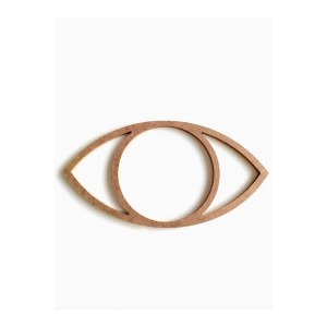 Kirpiksiz Göz Kesim Kasnak 30*15 Cm Boyanabilir Ham Mdf