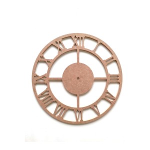 40 Cm Duvar Saati Roma Rakamlı Ham Mdf