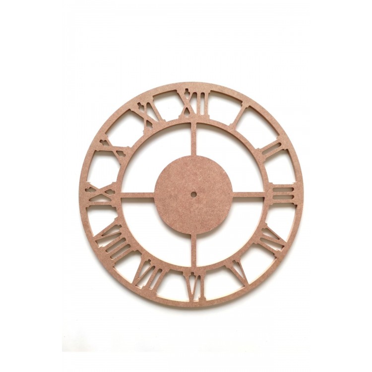 40 Cm Duvar Saati Roma Rakamlı Ham Mdf
