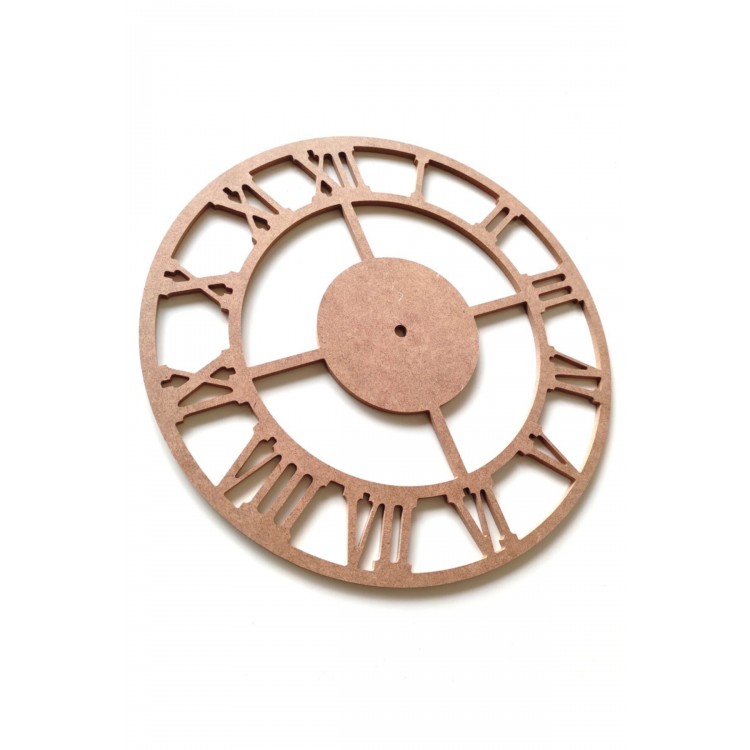 40 Cm Duvar Saati Roma Rakamlı Ham Mdf