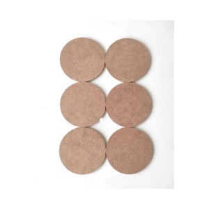 6'lı Çok Amaçlı Boyanabilir Yuvarlak Levha / Sunumluk Set 13 Cm Ham Mdf