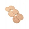 6'lı Daire 12 Cm Boyanabilir Delikli Ham Mdf Yuvarlak Duvar Süsü