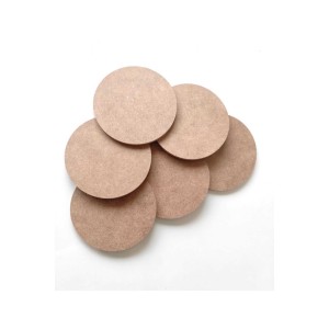 6'lı Çok Amaçlı Boyanabilir Yuvarlak Levha / Sunumluk Set 13 Cm Ham Mdf