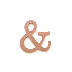 Boyanabilir & Ve / And Işareti Ham Mdf /hobi Boyama Ahşap