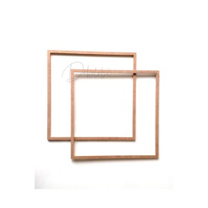Kare 2'li 33 Cm Mdf Kasnak / Makrome Düş Kapanı /avize Kasnağı