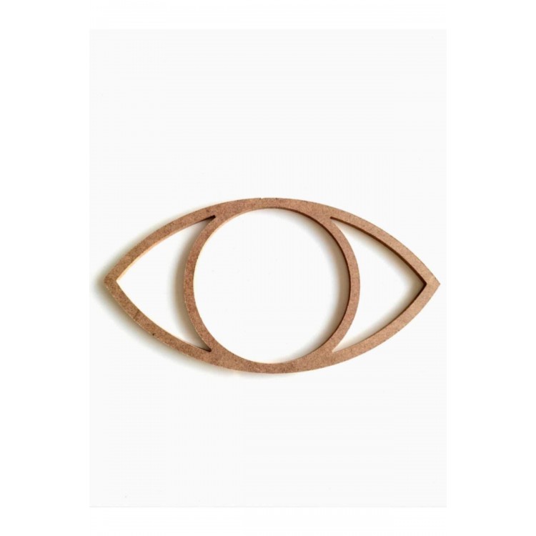 1 Metre Kirpiksiz Göz Kesim Makrome Kasnak Büyük Boy 100 Cm Boyanabilir Ham Mdf