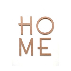 Home Yazısı / Ham Mdf Boyanabilir Yazı / Dekoratif Home Harfleri