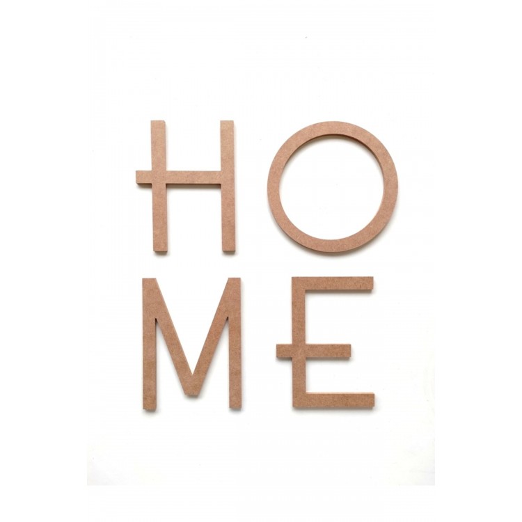 Home Yazısı / Ham Mdf Boyanabilir Yazı / Dekoratif Home Harfleri