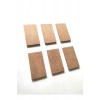6'lı Mini Magnet Altı /boyanabilir Magnetik /çok Amaçlı Mini Ahşap Plaka 9,5 X 5,5 Cm