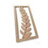 Ham Mdf Zeytindalı Pano Boyanabilir Çiçek Ağaç Dalı Tablo 20*40 cm