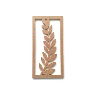 Ham Mdf Zeytindalı Pano Boyanabilir Çiçek Ağaç Dalı Tablo 20*40 cm