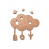 Bulut Boy Erkek Model Dekorasyon Obje Ham Mdf Boyanabilir Çocuk Odası Bulut