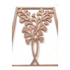 30*40 Cm Yapraklı Çiçek Pano / Saksı Çiçek Boyanabilir Tablo / Ham Mdf Dallı Dekor Pano