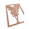30*40 Cm Yapraklı Çiçek Pano / Saksı Çiçek Boyanabilir Tablo / Ham Mdf Dallı Dekor Pano