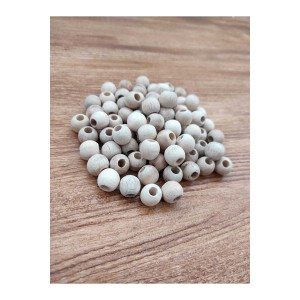 10 Mm Ham Işlenmemiş Ahşap Boncuk 150 Adet
