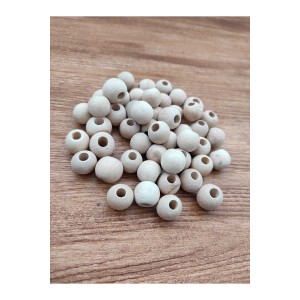 18 Mm Ham Ahşap Işlenmemiş Boncuk 45 Adet