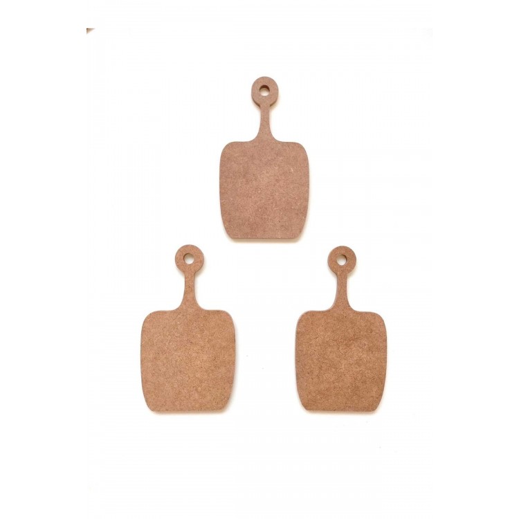 3 Lü Dekoratif Mini Ahşap Sunumluk 18*10 Cm