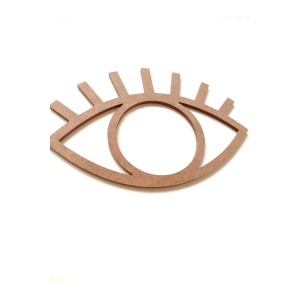 Üst Kirpikli Göz Yeni Model / Boyanabilir Göz Kasnak 30*20 Cm