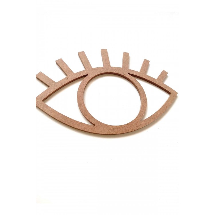 Üst Kirpikli Göz Yeni Model / Boyanabilir Göz Kasnak 30*20 Cm