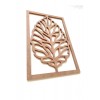 Dekoratif Yaprak Pano / Ham Mdf Boyanabilir Yapraklı Tablo 33*22 Cm