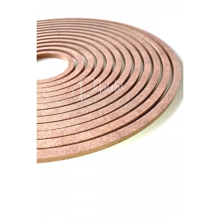 12'li Kasnak Seti 1. Kalite Ham Mdf 6 Mm Makrome Kasnağı / Düş Kapanı /rüya Kapanı 31 Cm