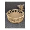 Hasır Dekoratif Halkalı Tepsı 24 Cm
