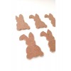 6 Lı Mini Tavşan / Çocuk Odası Boyanabilir Ham Mdf Obje