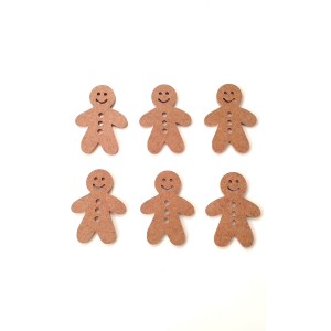 6 Lı Mini Ayıcık / Çocuk Odası Boyanabilir Ham Mdf Obje