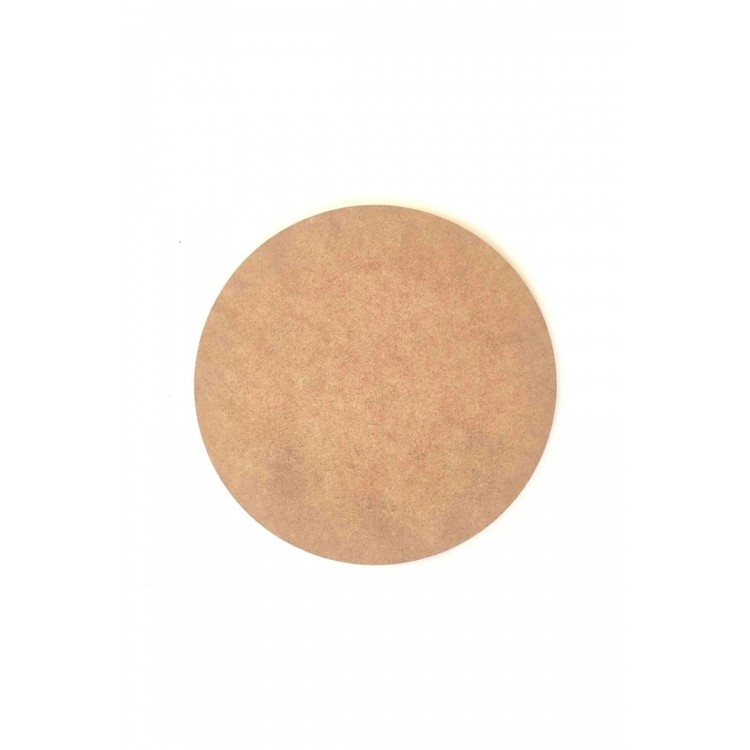 Boyanabilir 20 Cm Yuvarlak Pano Ham Mdf Çok Amaçlı Tablo 6 Mm