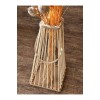 Piramit Bambu Çubuk Fener / Mumluk Şamdan 38 cm
