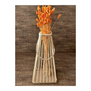 Piramit Bambu Çubuk Fener / Mumluk Şamdan 38 cm